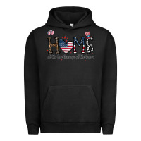 Pigment Black home of the free beacuse of the brave Urban Hoodie - CowhideDigitalArt
