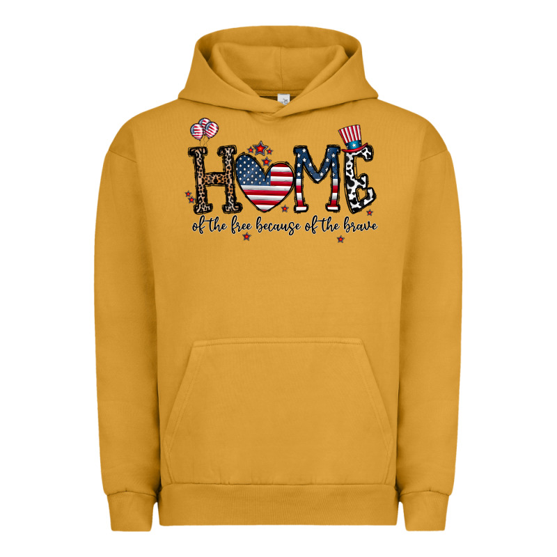 Home Of The Free Beacuse Of The Brave Urban Hoodie by CowhideDigitalArt | Teevron