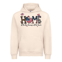 Sandshell home of the free beacuse of the brave Urban Hoodie - CowhideDigitalArt