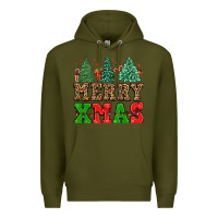 Army Green merry xmas Premium Hoodie - FaDigitalArtStudio