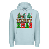 Blue Mist merry xmas Premium Hoodie - FaDigitalArtStudio