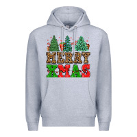 Heather Grey merry xmas Premium Hoodie - FaDigitalArtStudio