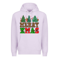 Lilac merry xmas Premium Hoodie - FaDigitalArtStudio
