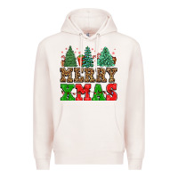 Pale Pink merry xmas Premium Hoodie - FaDigitalArtStudio