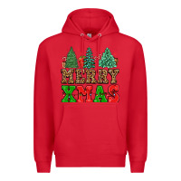 Red merry xmas Premium Hoodie - FaDigitalArtStudio