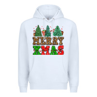 White merry xmas Premium Hoodie - FaDigitalArtStudio