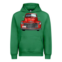 Emerald western red truck front view Urban Hoodie - FaDigitalArtStudio