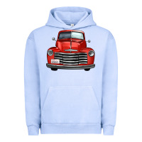 Pigment Grape Ice western red truck front view Urban Hoodie - FaDigitalArtStudio