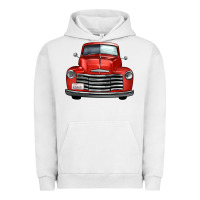 Pigment Lunar Rock western red truck front view Urban Hoodie - FaDigitalArtStudio