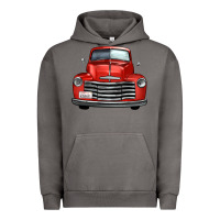 Pigment Tornado western red truck front view Urban Hoodie - FaDigitalArtStudio