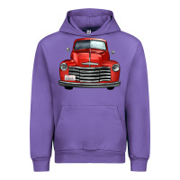 Tulip western red truck front view Urban Hoodie - FaDigitalArtStudio