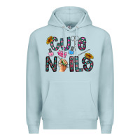 Blue Mist cute nails Premium Hoodie - CowhideDigitalArt