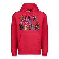 Cardinal cute nails Premium Hoodie - CowhideDigitalArt