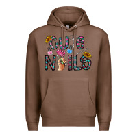 Chestnut cute nails Premium Hoodie - CowhideDigitalArt
