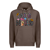 Coffee cute nails Premium Hoodie - CowhideDigitalArt