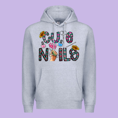 Cute Nails Premium Hoodie Designed By Cowhidedigitalart