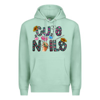 Seafoam cute nails Premium Hoodie - CowhideDigitalArt
