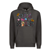 Smoke cute nails Premium Hoodie - CowhideDigitalArt