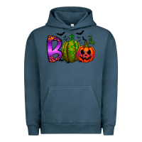 Pigment Midnight Navy boo halloween Urban Hoodie - RacoonDesign