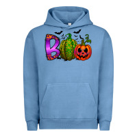 Pigment Pebble Blue boo halloween Urban Hoodie - RacoonDesign