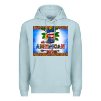 Blue Mist all American girl Premium Hoodie - HRA Design Shop