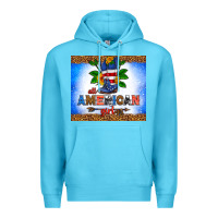 Ocean Blue all American girl Premium Hoodie - HRA Design Shop