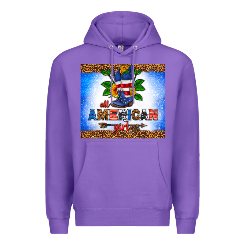 All American Girl Premium Hoodie by HRA Design Shop | Teevron