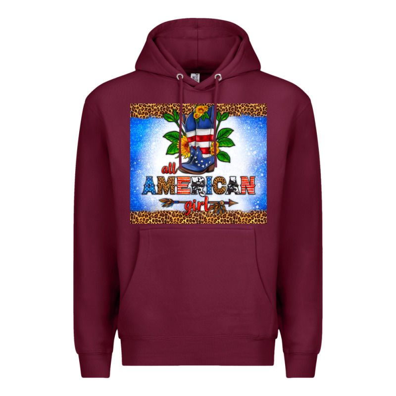 All American Girl Premium Hoodie by HRA Design Shop | Teevron