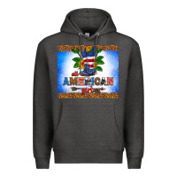 Charcoal Heather all American girl Premium Hoodie - HRA Design Shop