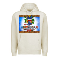 Oatmeal Heather all American girl Premium Hoodie - HRA Design Shop