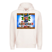Pale Pink all American girl Premium Hoodie - HRA Design Shop