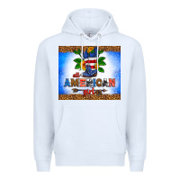 White all American girl Premium Hoodie - HRA Design Shop