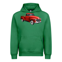 Emerald western red truck right 34 view 1 Urban Hoodie - FaDigitalArtStudio