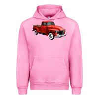 Fuchsia Pink western red truck right 34 view 1 Urban Hoodie - FaDigitalArtStudio