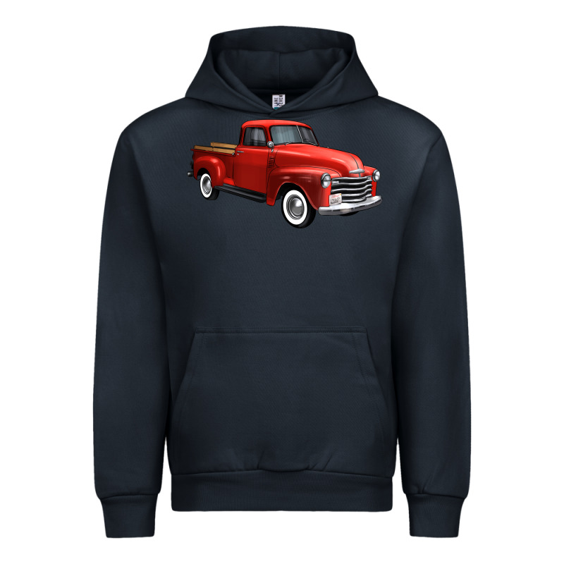 Western Red Truck Right 34 View 1 Urban Hoodie by FaDigitalArtStudio | Teevron