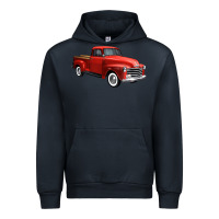 Navy western red truck right 34 view 1 Urban Hoodie - FaDigitalArtStudio