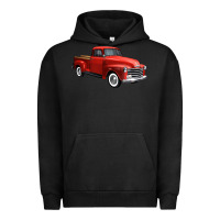 Pigment Black western red truck right 34 view 1 Urban Hoodie - FaDigitalArtStudio