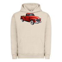 Pigment French Oak western red truck right 34 view 1 Urban Hoodie - FaDigitalArtStudio