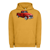Pigment Peanut Butter western red truck right 34 view 1 Urban Hoodie - FaDigitalArtStudio