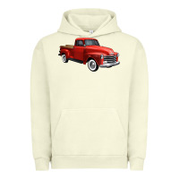 Pigment Pistachio western red truck right 34 view 1 Urban Hoodie - FaDigitalArtStudio
