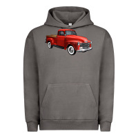 Pigment Tornado western red truck right 34 view 1 Urban Hoodie - FaDigitalArtStudio