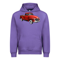 Tulip western red truck right 34 view 1 Urban Hoodie - FaDigitalArtStudio
