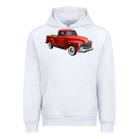 White western red truck right 34 view 1 Urban Hoodie - FaDigitalArtStudio