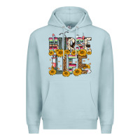Blue Mist nurse life Premium Hoodie - FaDigitalArtStudio