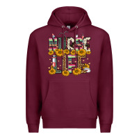 Burgundy nurse life Premium Hoodie - FaDigitalArtStudio