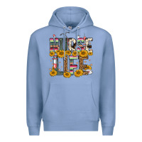 Colony Blue nurse life Premium Hoodie - FaDigitalArtStudio