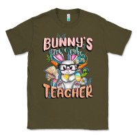 Army Green Bunny's Favorite Teacher Easter Day Classic Tee - FaDigitalArtStudio