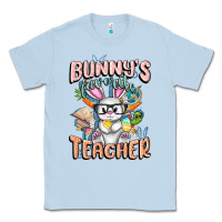 Dusty Blue Bunny's Favorite Teacher Easter Day Classic Tee - FaDigitalArtStudio
