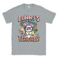 Heather Grey Bunny's Favorite Teacher Easter Day Classic Tee - FaDigitalArtStudio