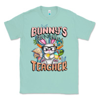 Seafoam Bunny's Favorite Teacher Easter Day Classic Tee - FaDigitalArtStudio